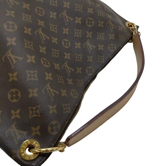 058853AQ (S6) Louis Vuitton Shoulder Bag Berry MM Brown Monogram - Picture 5 of 12
